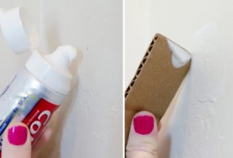 Toothpaste In Nail Holes